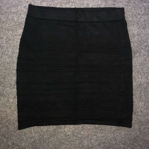 Black mini skirt